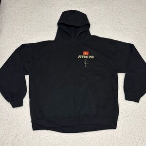 McDonald’s x Travis Scott Men Black Apple Pie Fleece Hoodie